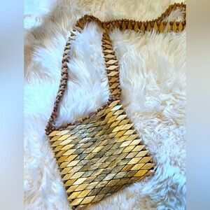 DAHER WOOD BEAD CROSSBODY BAG